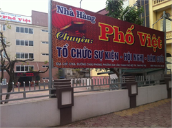 NHÀ HÀNG PHỐ VIỆT- PHÚ THỌ